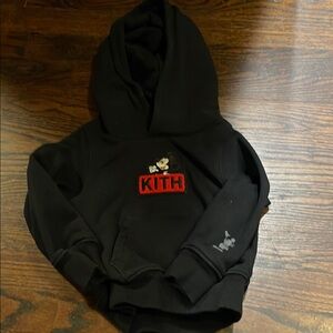 Kith Black Hoodie with Mickey Mouse Graphic